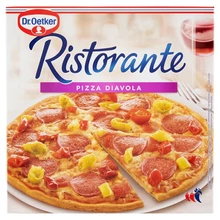 DR. OETKER RISTORANTE PIZZA DIAVOLA GYORSFAGYASZTOTT PIZZA CSÍPŐS SZALÁMIVAL, CHILI PAPRIKÁVAL 350 G