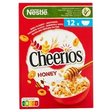 NESTLÉ CHEERIOS MÉZES, ROPOGÓS GABONAKARIKA VITAMINOKKAL ÉS ÁSVÁNYI ANYAGOKKAL 375 G