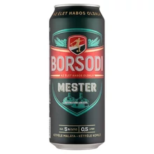 Borsodi Mester minőségi világos sör 5% 0,5 l