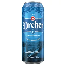 DREHER 24 ALKOHOLMENTES VILÁGOS SÖR 0,5% 0,5 L