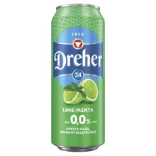 DREHER 24 LIME-MENTA ALKOHOLMENTES VILÁGOS SÖR ÉS LIME-MENTA ÍZŰ ITAL KEVERÉKE 0,0% 0,5 L