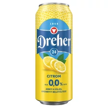 DREHER 24 CITROM ALKOHOLMENTES VILÁGOS SÖR ÉS CITROM ÍZŰ ITAL KEVERÉKE 0,0% 0,5 L