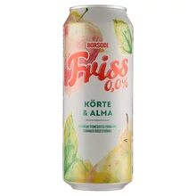 Borsodi Friss 0,0% körte-alma ízű ital és alkoholmentes világos sör keveréke 0,5 l