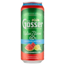 GÖSSER NATUR ZITRONE GÖRÖGDINNYE-LIME ÍZŰ ALKOHOLMENTES SÖRITAL 0,0% 500 ML