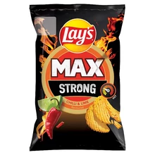 LAY'S STRONG CSÍPŐSPAPRIKA- ÉS LIMEÍZŰ BURGONYACHIPS 55 G