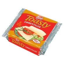 ZOTT TOASTY EMMENTALER SZELETELT, EMENTÁLI ÍZŰ, ZSÍROS ÖMLESZTETT SAJT 8 X 18,75 G (150 G)