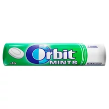 ORBIT MINTS SPEARMINT MENTAÍZŰ CUKORMENTES TÖLTETLEN KEMÉNYCUKORKA ÉDESÍTŐSZERREL 28 G