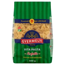 GYERMELYI VITA PASTA FARFALLE DURUM SZÁRAZTÉSZTA 500 G