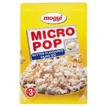 MOGYI MICRO POP VAJAS ÍZŰ, MIKROHULLÁMÚ SÜTŐBEN ELKÉSZÍTHETŐ PATTOGATNI VALÓ KUKORICA 3 X 100 G