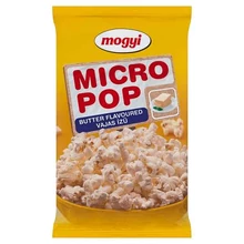 MOGYI MICRO POP VAJAS ÍZŰ, MIKROHULLÁMÚ SÜTŐBEN ELKÉSZÍTHETŐ PATTOGATNI VALÓ KUKORICA 100 G