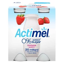 DANONE ACTIMEL EPERÍZŰ SOVÁNY JOGHURTITAL ÉDESÍTŐSZEREKKEL, B6- ÉS D-VITAMINNAL 4 X 100 G (400 G)