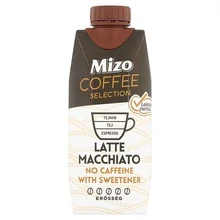 MIZO COFFEE SELECTION LATTE MACCHIATO UHT, LAKTÓZ-, ÉS KOFFEINMENTES KÁVÉS TEJ ÉDESÍTŐSZERREL 330 ML