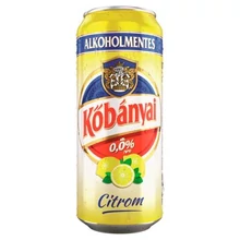 KŐBÁNYAI ALKOHOLMENTES VILÁGOS SÖR ÉS CITROM ÍZŰ ITAL KEVERÉKE 0,0% 0,5 L