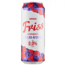 BORSODI FRISS MÁLNA-ÁFONYA ALKOHOLMENTES DOBOZOS SÖR 0,5L