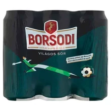 BORSODI VILÁGOS SÖR 4,5% 6 X 0,5 L
