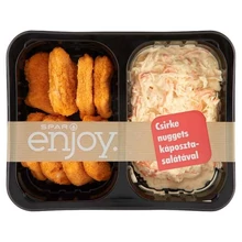 SPAR ENJOY CSIRKE NUGGETS KÁPOSZTASALÁTÁVAL 370 G