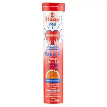 HAAS VITAL VAS + C + FOLSAV + B6 + B12 VÉRNARANCSÍZŰ PEZSGŐTABLETTA 20 DB 80 G