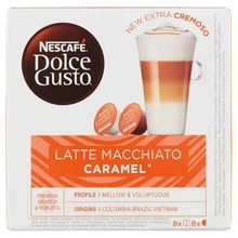 NESCAFÉ DOLCE GUSTO LATTE MACCHIATO CARAMEL TEJ- ÉS KÁVÉKAPSZULA 16 DB/8 CSÉSZE 145,6 G