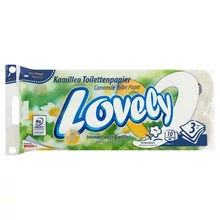 LOVELY ILLATOSÍTOTT TOALETTPAPÍR KAMILLA 3 RÉTEGŰ 10 TEKERCS