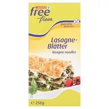 SPAR FREE FROM GLUTÉNMENTES LASAGNE TÉSZTALAP KUKORICA- ÉS RIZSLISZTBŐL 250 G