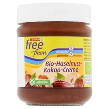 SPAR FREE FROM BIO GLUTÉN- ÉS LAKTÓZMENTES KENHETŐ KAKAÓS-MOGYORÓS KRÉM 200 G