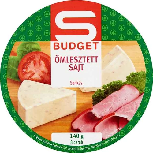 S-BUDGET ÖMLESZTETT CIKK SAJT SONKÁS 140G