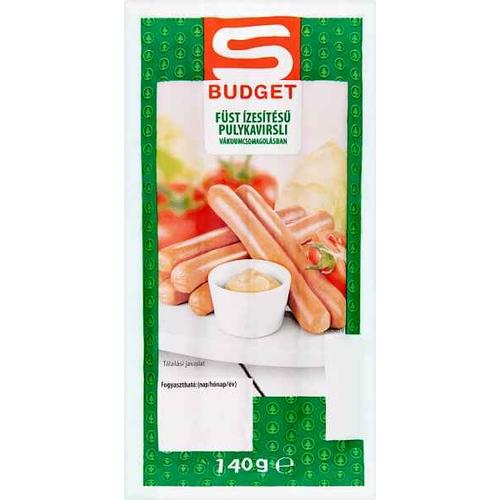S-BUDGET FÜSTÖLT ÍZŰ PULYKA VIRSLI 140G