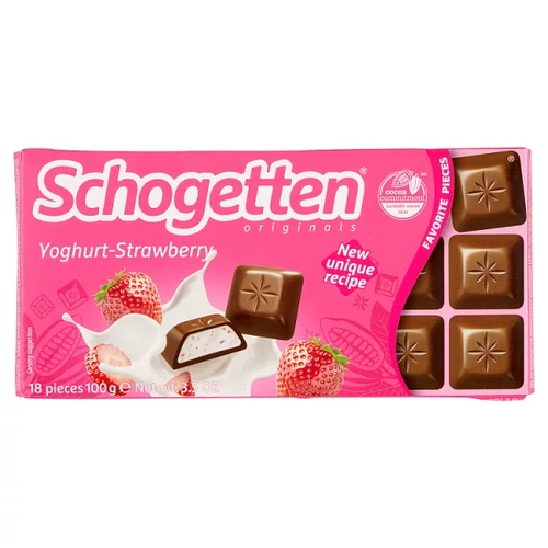 SCHOGETTEN JOGHURT ÉS EPER ÍZESÍTÉSŰ KRÉMMEL TÖLTÖTT TEJCSOKOLÁDÉ 100 G