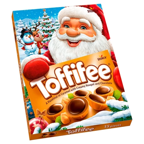 TOFFIFEE MOGYORÓ KARAMELLBEN, MOGYORÓS NUGÁTKRÉMMEL ÉS CSOKOLÁDÉVAL 2 X 125 G (250 G)