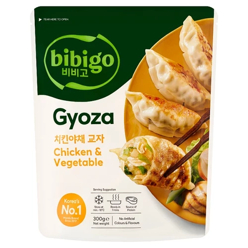 BIBIGO GYORSFAGYASZTOTT CSIRKÉVEL ÉS ZÖLDSÉGEKKEL TÖLTÖTT GOMBÓC 300 G 