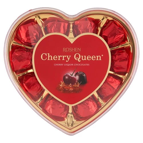 ROSHEN CHERRY QUEEN ÉTCSOKOLÁDÉS ALKOHOLOS-MEGGYES BONBON 122 G