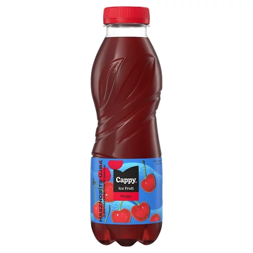 CAPPY ICE FRUIT MEGGY SZÉNSAVMENTES ÜDÍTŐITAL MEGGYLÉ SŰRÍTMÉNYBŐL CUKORRAL, ÉDESÍTŐSZEREKKEL 500 ML