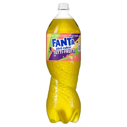 FANTA TUTTI-FRUTTI ÍZŰ SZÉNSAVAS ENERGIAMENTES ÜDÍTŐITAL ÉDESÍTŐSZEREKKEL 1,75 L