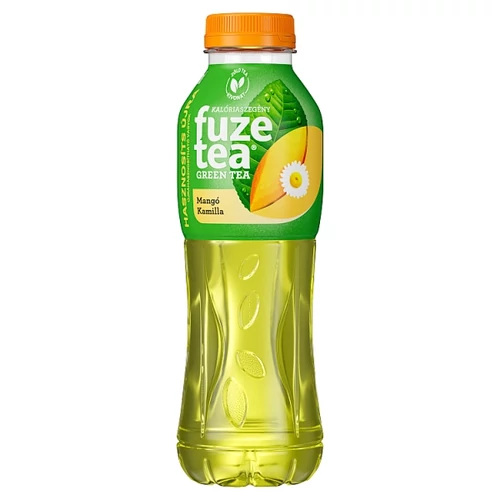 FUZE TEA SZÉNSAVMENTES MANGÓ- ÉS KAMILLAÍZŰ ÜDÍTŐITAL ZÖLD TEA KIVONATTAL 500 ML