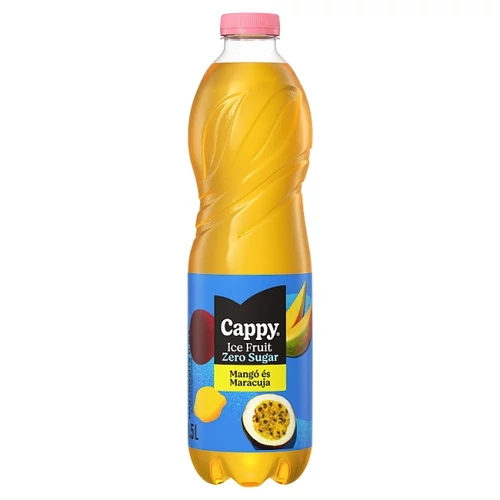 CAPPY ICE FRUIT ZERO SUGAR SZÉNSAVMENTES MANGÓ-MARACUJA ÍZŰ ITAL, ÉDESÍTŐSZEREKKEL 1,5 L