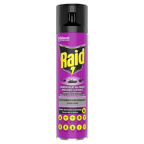 RAID UNIVERZÁLIS ROVARIRTÓ MÁSZÓ ÉS REPÜLŐ ROVAROK ELLEN 400 ML