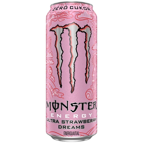 MONSTER ENERGY ULTRA STRAWBERRY DREAMS SZÉNSAVAS EPER ÍZŰ ENERGIAITAL 500 ML