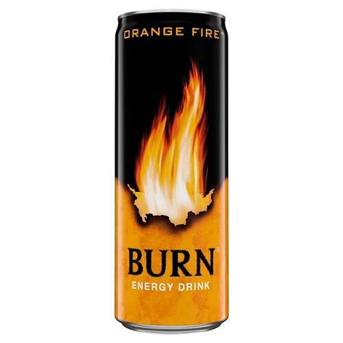 BURN SZÉNSAVAS NARANCS ÍZŰ ENERGIAITAL KOFFEINNEL, B-VITAMINOKKAL, INOZITOLLAL 250 ML