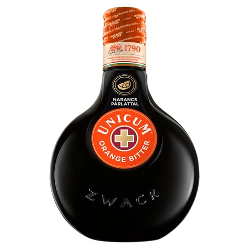 ZWACK UNICUM ORANGE BITTER GYÓGYNÖVÉNYLIKŐR NARANCS PÁRLATTAL 34,5% 0,5 L