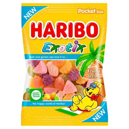 HARIBO EXOTIX GYÜMÖLCSÍZŰ GUMICUKROKA 100 G