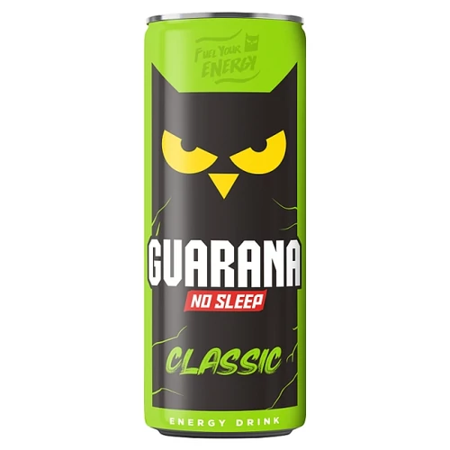 GUARANA NO SLEEP CLASSIC TUTTIFRUTTI ÍZŰ, SZÉNSAVAS, ALKOHOLMENTES ITAL 250 ML