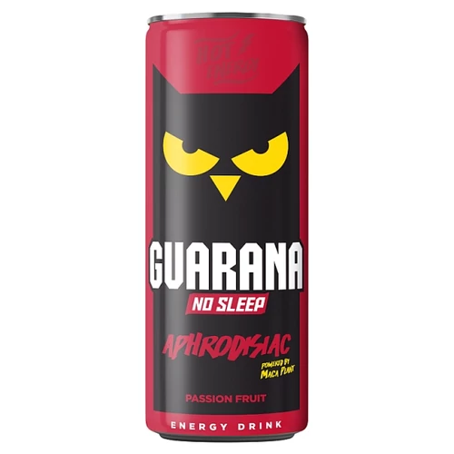 GUARANA NO SLEEP APHRODISIAC PASSIÓGYÜMÖLCS ÍZŰ, SZÉNSAVAS, ALKOHOLMENTES ITAL 250 ML
