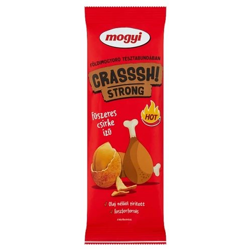 MOGYI CRASSSH! STRONG FÖLDIMOGYORÓ FŰSZERES CSIRKE ÍZŰ TÉSZTABUNDÁBAN 60 G