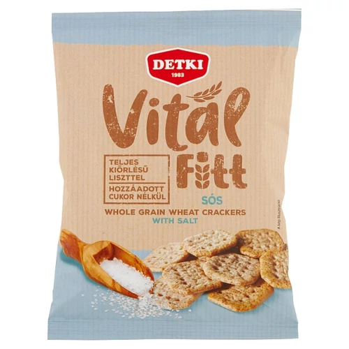 DETKI VITAL FITT SÓS TELJES KIŐRLÉSŰ KRÉKER, CUKOR HOZZÁADÁSA NÉLKÜL 100 G