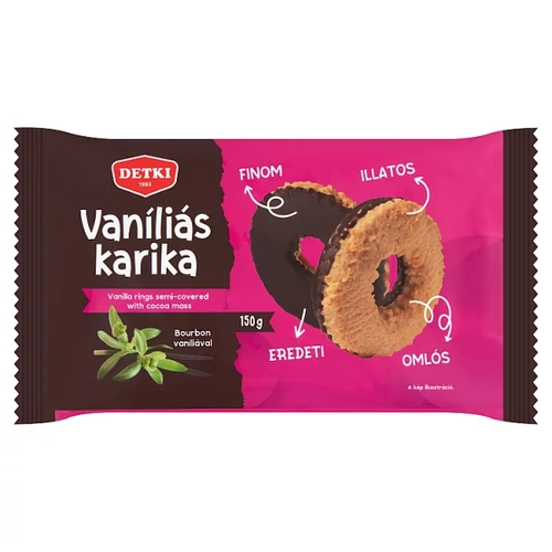 DETKI VANÍLIÁS KARIKA BOURBON VANÍLIÁVAL 150 G