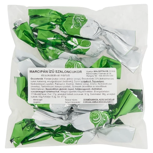ÉTCSOKOLÁDÉVAL MÁRTOTT MARCIPÁNÍZŰ SZALONCUKOR 5000 G