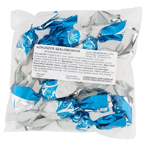 ÉTCSOKOLÁDÉVAL MÁRTOTT KÓKUSZOS SZALONCUKOR 5000 G