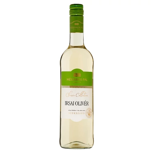 Mészáros Pál Classic Collection Szekszárdi Irsai Olivér száraz fehérbor 12,5% 0,75 l