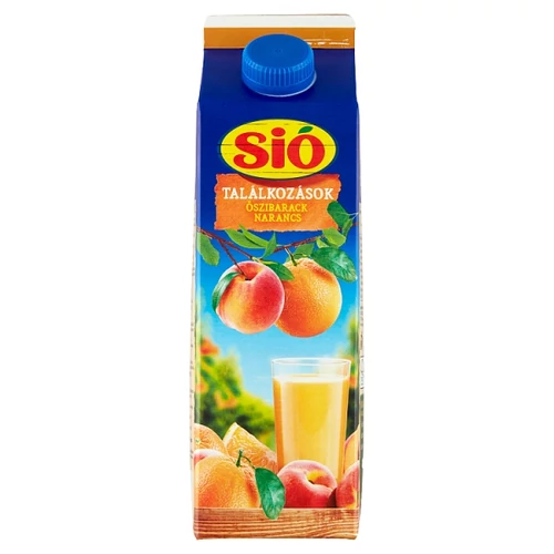 SIÓ TALÁLKOZÁSOK ROSTOS ŐSZIBARACK-NARANCS GYÜMÖLCSITAL 1 L