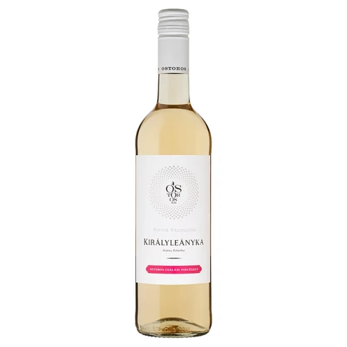 OSTOROSBOR FELSŐ-MAGYARORSZÁGI KIRÁLYLEÁNYKA SZÁRAZ FEHÉRBOR 11,5% 750 ML